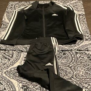 Adidas Black and White Track Suit